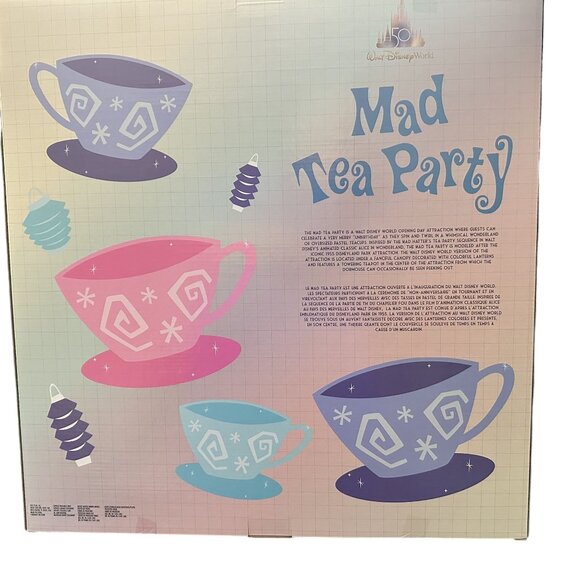Walt Disney World 50th Anniversary Mad Tea Party Plush Set 6 Pieces Mickey‎ NEW - Picture 10 of 16